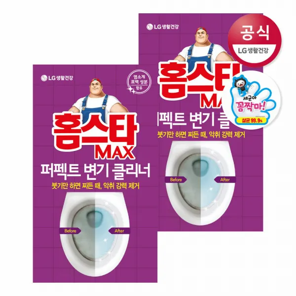 [신세계TV쇼핑]LG생활건강 홈스타 속 시원한 변기 클리너 x2개, 1