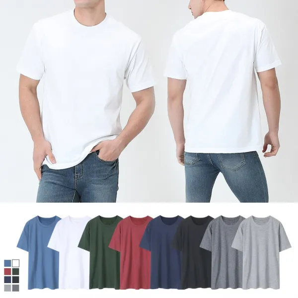 아르꼬 남여공용 30수 무지티 라운드넥 면 반팔 티셔츠 M~2XL 빅사이즈