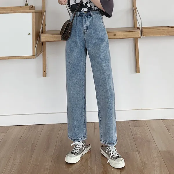 머머다 머머다 여성 일자핏 청바지 와이드핏 데님팬츠 봄 신상04 Ssq04 585980484082