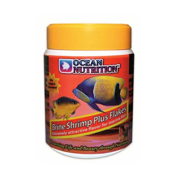  주 가성아쿠아홈펫 오션뉴트리션 브라인슈림프 플러스 플레이크 34g 열대어 해수어사료 열대어사료 1개