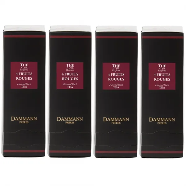 Dammann 4 Fruits Rouges 다만프레르 붉은과일 홍차 개별포장 24티백 4팩 (총 96크리스탈티백)