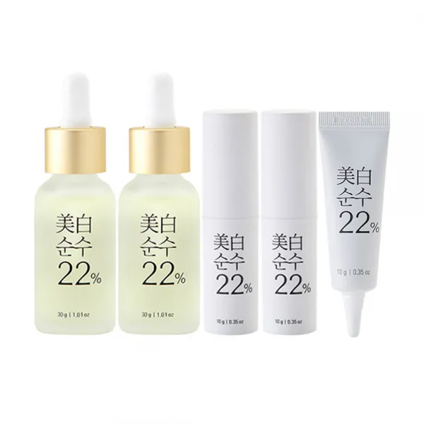 미백순수22% 미백앰플 + 비타민스틱 멀티밤, 1세트