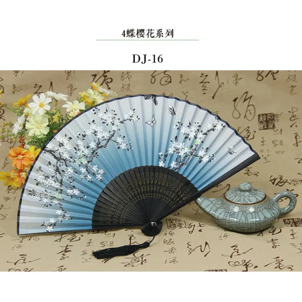 접이식 부채 팬시 일소에 부치다 실크 차이나 기프트 여성 엔틱 2627517958, DJ-16 (일소에 부치다 )