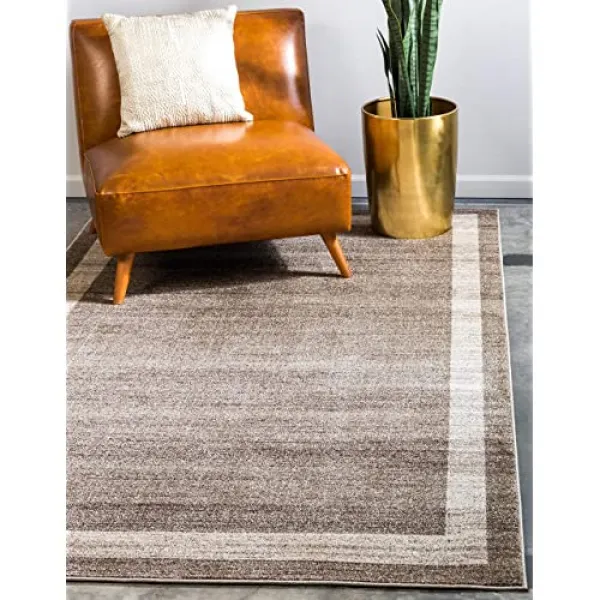 독특한 Loom Del Mar 시리즈 현대적인 과도기적 밝은 갈색 카펫 (8'0 x 11'0) (8' 0 x 11' 0 Light Brown), 8' 0 x 11' 0, Light Brown
