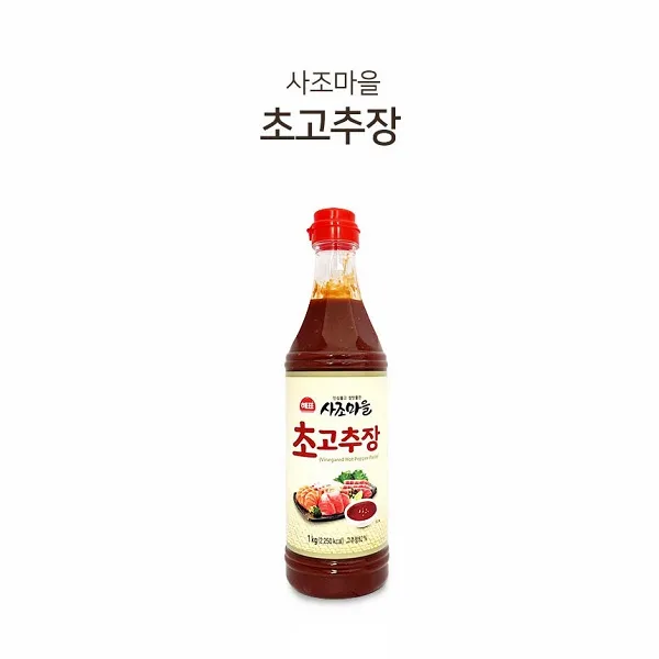 [제이몰] 인심좋고 장맛좋은 해표 사조마을 초고추장 1kg, 1개