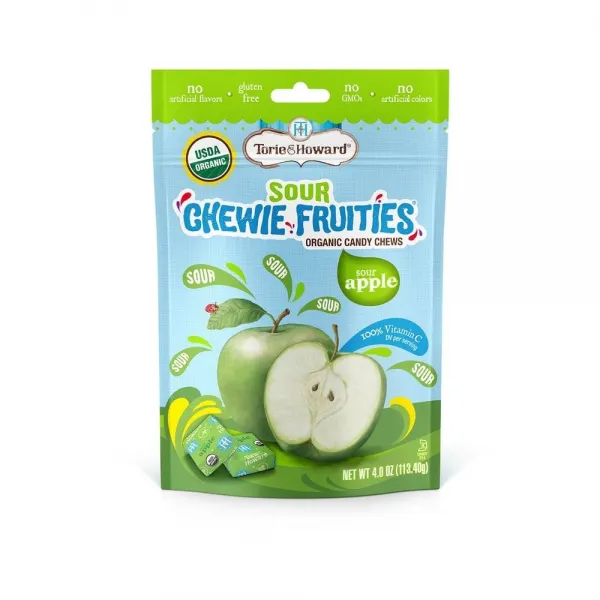 토리앤하워드 츄위 후르티 사워애플 Torie & Howard Chewie Fruities Sour Apple 4oz(113.40g) 2팩, 113.4g