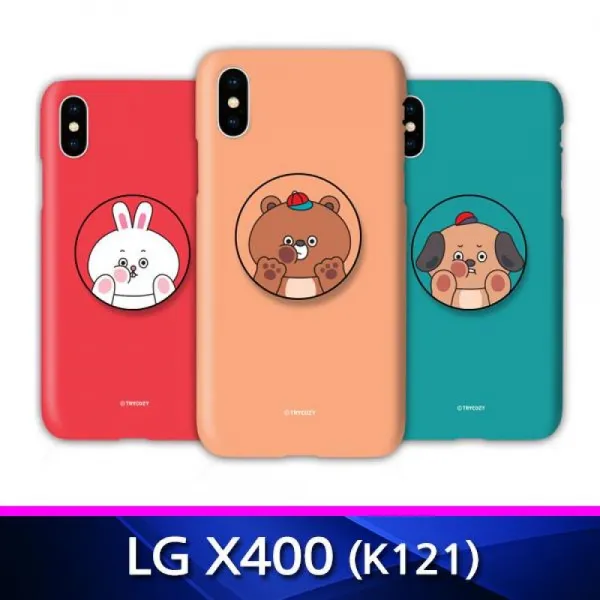 X400 볼때기캐릭터 톡 하드 폰케이스 K121 핸드폰케이스 X400케이스 하드케이스 그립톡케이스 휴대폰케이스