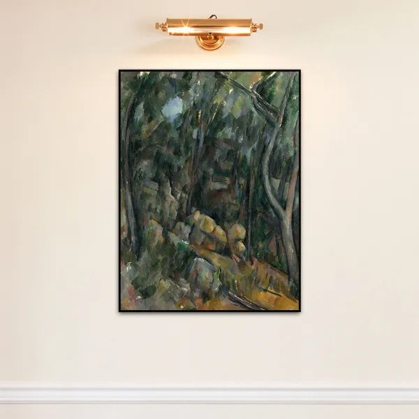 [더벨라] 세잔 - 샤토 누아르 위쪽 바위동굴 부근의 숲 Forest near the Rocky Caves above Chateau Noir 모던프레임 캔버스액자
