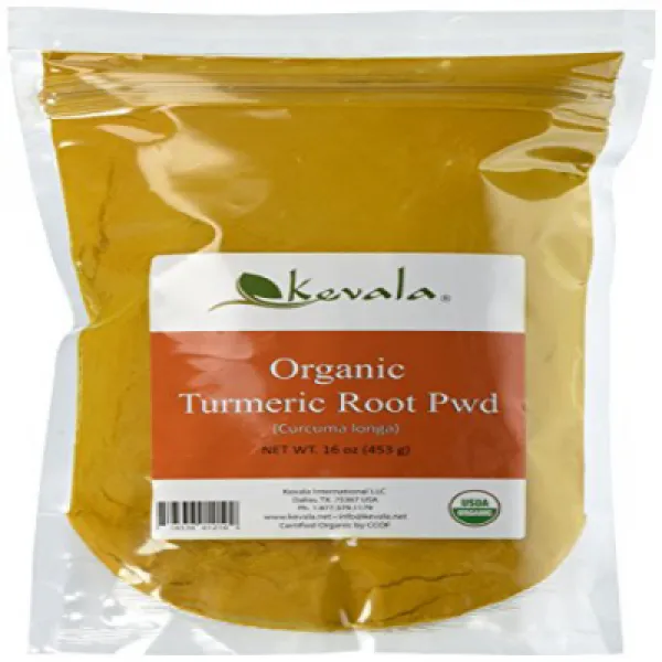 Kevala Organic Turmeric Powder Curcumin Premium Quality 1lb 453.6g. Kevala 유기농 심황 가루 curcumin, 1
