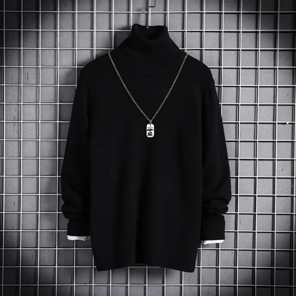 DIPYLON 남성 니트 스웨터남 2020 겨울 기모한방 남성트렌드 긴팔 이너 탑, 4XL