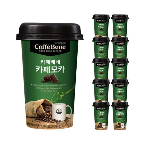 카페베네 카페모카 컵커피 200ml x 10개
