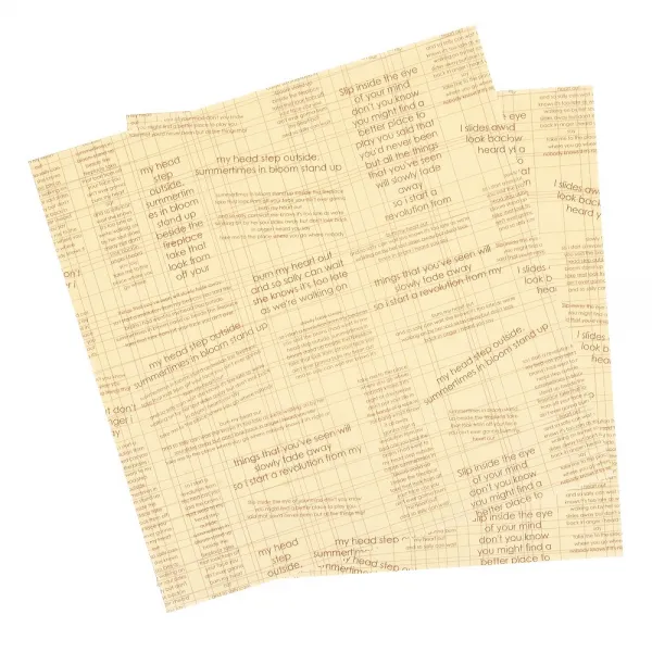 영문 베이지유산지 330x330(mm)_평판지_식품지 _1000장, 영문 베이지유산지 330x330(mm)-1000장