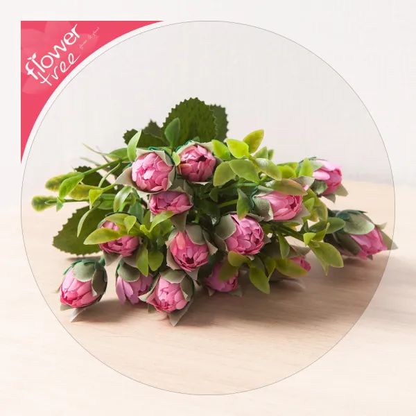 감성인테리어 예쁜 조화 모음 180종 / 플트 조화꽃 A, A10.봉우리장미부쉬 28cm-핑크