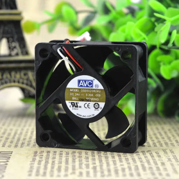 AVC DS05020B24U 도매업 DC 24V 0.3A CPU 쿨러 히트 싱크 축 냉각 팬 5020, 상세내용참조