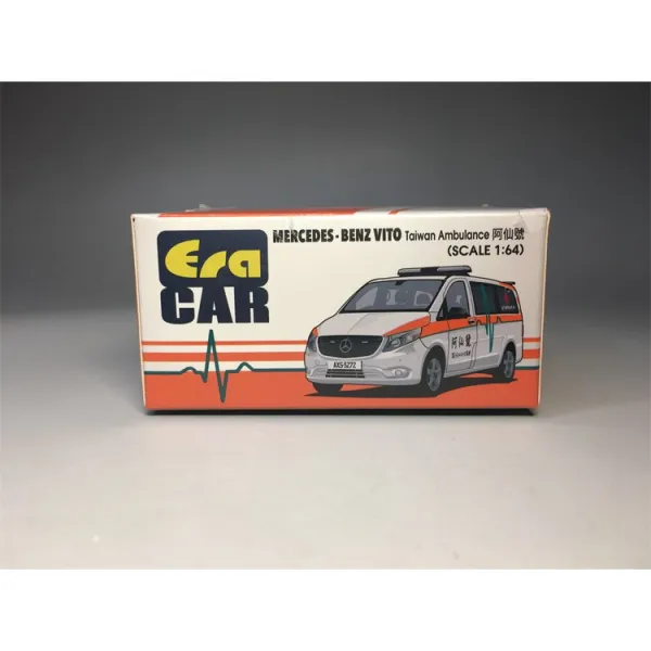Era 1/64 VITO Taiwan Ambulance DieCast Model Car 소방차 자동차 모형 합금 모형 수집하다