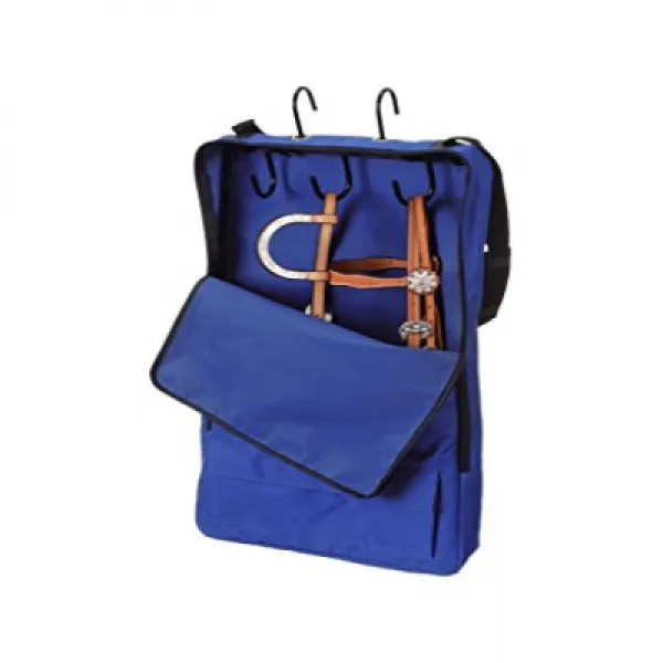 Tough 1 Bridle/Halter with 3 Prong Tack Rack Royal Blue 힘든 1 굴레 / 고삐 3 정강이 랙 로얄 블루