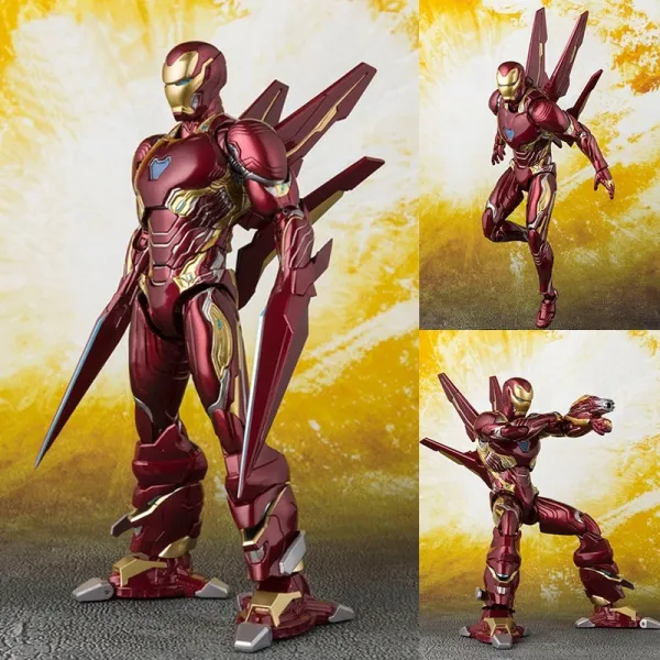 마블 어벤져스 어벤저스 아이언맨 마크50 MK50 shf 무기 세트 에디션 관절 액션 피규어