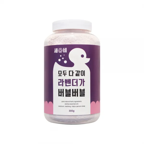 세소비 모두다같이 라벤더가 버블버블 300g 거품 입욕제 아기 거품목욕 1+1, 2개