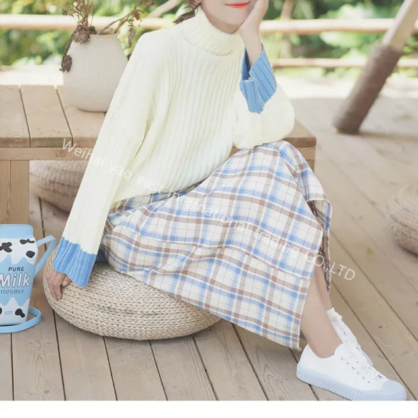 XN여성 의류느슨하게뜨개질스웨터 하이 칼라MQ1214'+물컵 증정