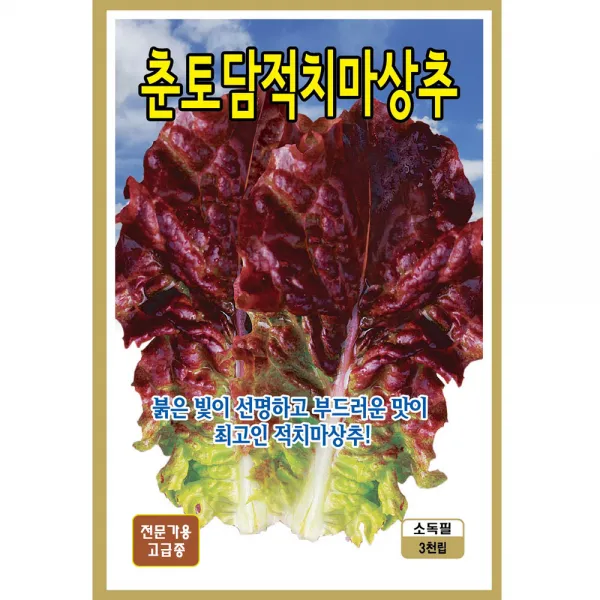 상추/쌈채소 KS춘토담적치 상추씨앗 3000립 [A-2], 단품