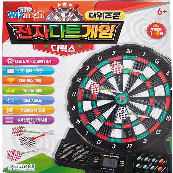 JTX227503 101 더위즈몬 전자다트게임 디럭스 보드게임 중형다트