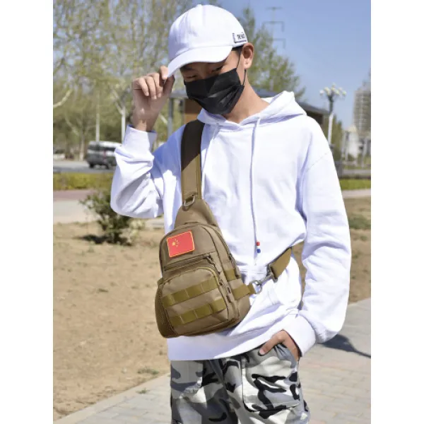 해외 전술한 남성용 숄더백 아웃도어 스포츠 힙색 멀티 컬러-99047, 01.늑장브라운 216