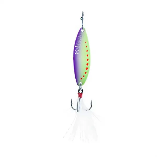 Leech Flutter Spoon 1/8oz Size 10 Glow Chart/Purple 거머리 플러터 스푼 4762.7g 사이즈 10 글로우 차트 / 퍼플, 1