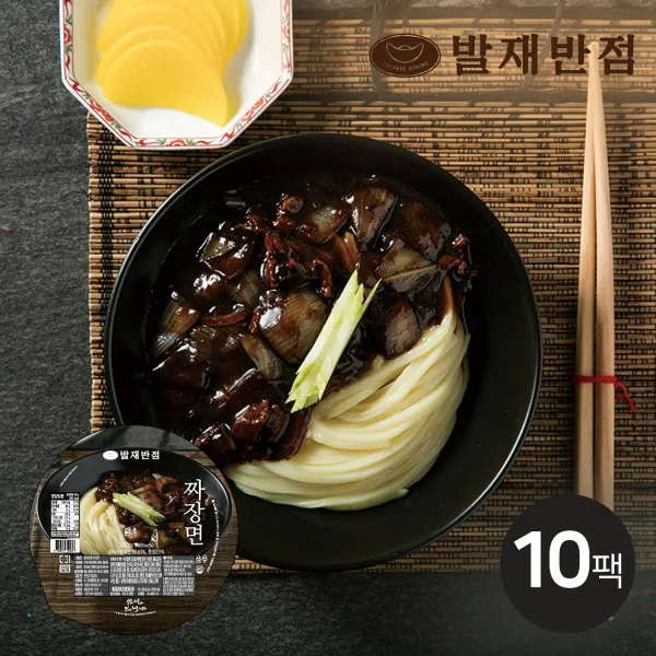[발재반점] 수타식 중화 짜장면 380g 10팩, 단품