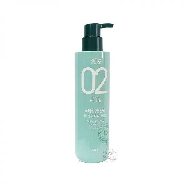 아모스 뉴 녹차실감 샴푸 중건성 두피 500ml, 단품, 단품