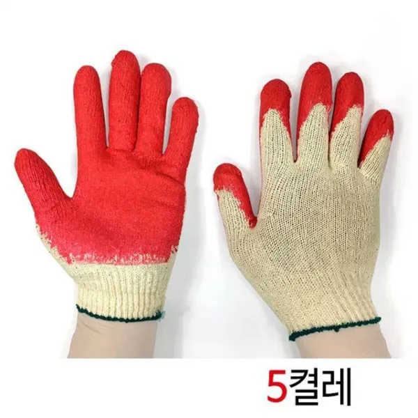 XFB469047운전 작업 공사장 반코팅 목장갑 (5개입)