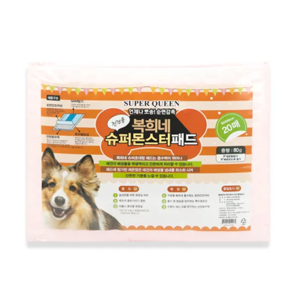 복희네 배변패드 슈퍼몬스터 80g 패드, 60매