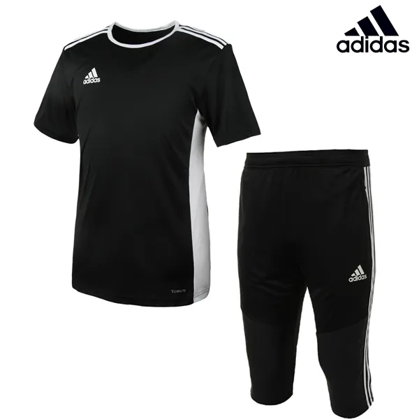 아디다스 반팔칠부트레이닝팬츠세트 정품 인기 트레이닝 세트 남성칠부바지 여름반팔티셔츠 트레이닝복