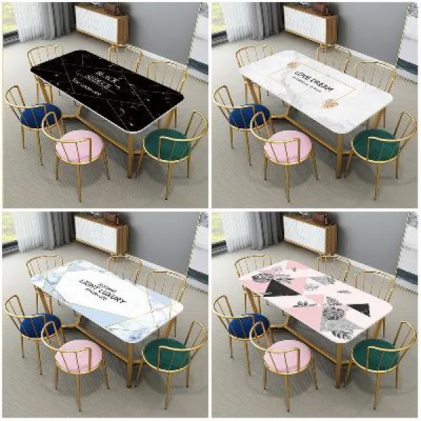 CHINA 자개 테이블 식탁 매트 아크릴 보 대리석 무늬 소프트 글라스 식탁보 pvc 방수 방유 2, 22 끊임없이 변화하다, 12 70x130CM