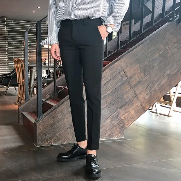 베이직 스판 10부슬랙스