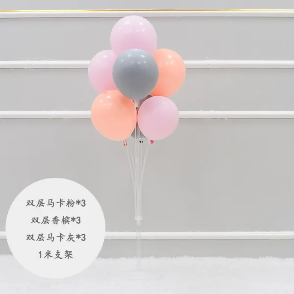 민블리들 생일이벤트 핑크 풍선아치 문 개업 일주년 경축일 장식 독창적 결혼 예 장면 배치 하객, 땅 흩날리다 쿡밥