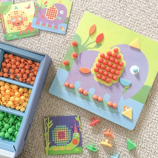 베비몽 아트스케치패드 유아 모자이크 그림 동물 퍼즐 225pcs, 베비몽 아트스케치패드 225pcs