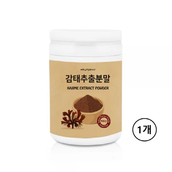 제주 감태 분말 추출물 가루 차 수면 건강 효능 감퇴 감테 요리 음식 플로로탄닌 알긴산 요오드 칼륨 국산 추천, 1통, 1통당 230g