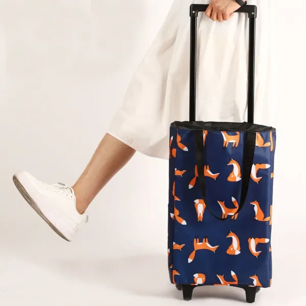 위드굿 보온보냉 접이식 쇼핑 카트 시장가방 보냉카트 상세 참조