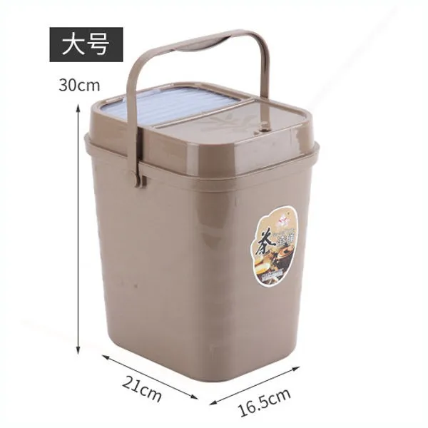 차앙뜨 차잎 폐수 격 찌꺼기 독창적 거실 차통 상용 배수 룩 찻물 의, 새로운 모델 카키브라운 자바라 뚜껑