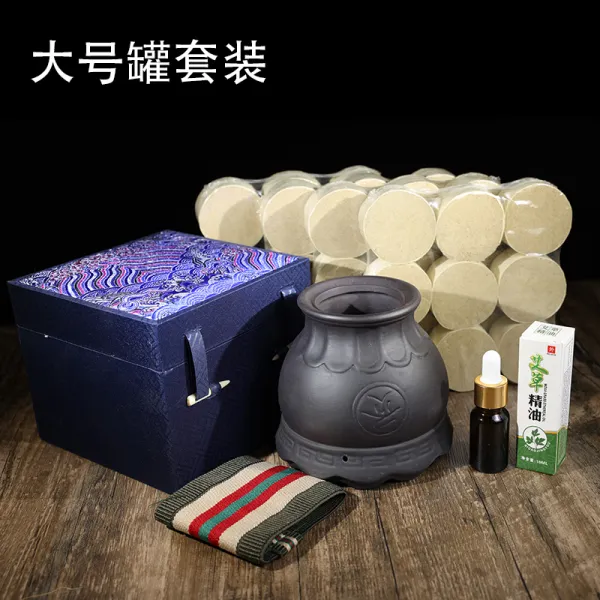 슈가스토어 휴대용트 가정용 뜸기 태극 입과사 도자기 돌침 기둥 쑥 화룡구, 큰불 용 캔홀더 룩 메타폴리아로마 3