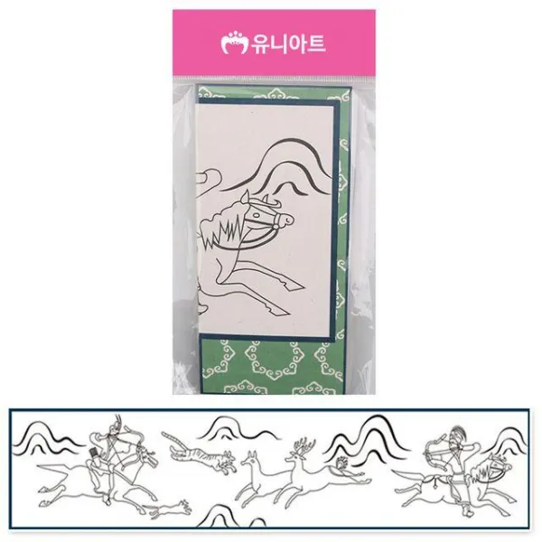DJE886160 브이숍 굿딜 나만의 8폭 DIY 병풍만들기 수렵도 no.545 미술놀이 공예 유아미술 vshop