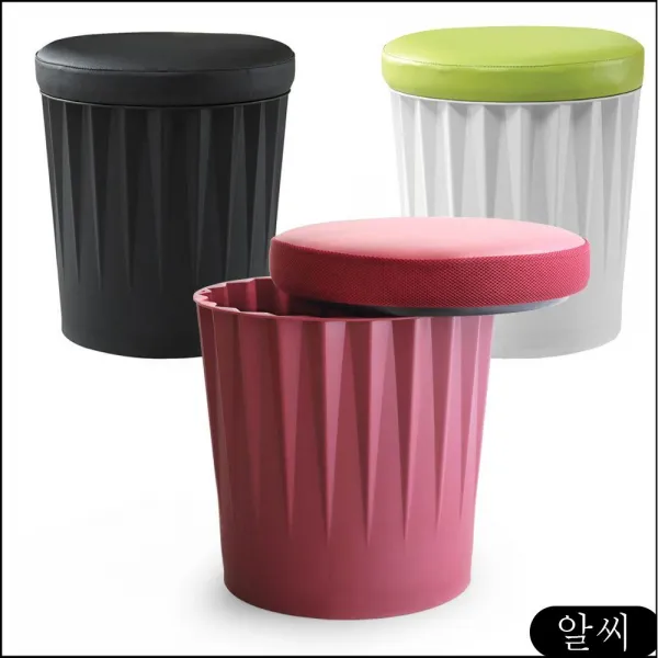 GD 원 깡 드럼 통 포장마차 의자 스툴 고기 집 술 식당 용 빈티지 고깃 등받이없는 수납, RCMK 2.수납의자_화이트(그레이쿠션)