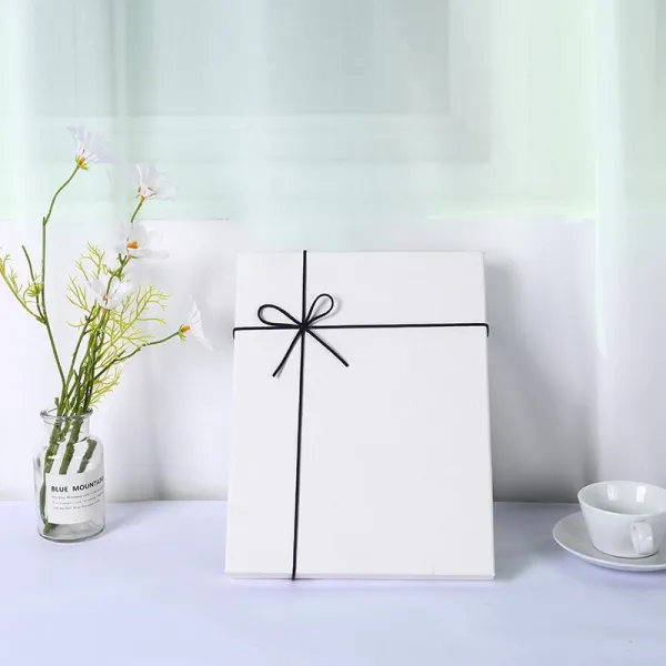포장용기 그레이 기프트 정미 의류 케이스 결혼 설탕 상자 생일선물 신발함 맟춤제작 인쇄 LOGO 4640236762, 큰사이즈 33 *25 *7cm, 흰 바탕에 흰 바탕을 두르다.