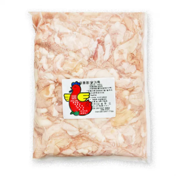닭껍질 국내산 2kg, 1팩