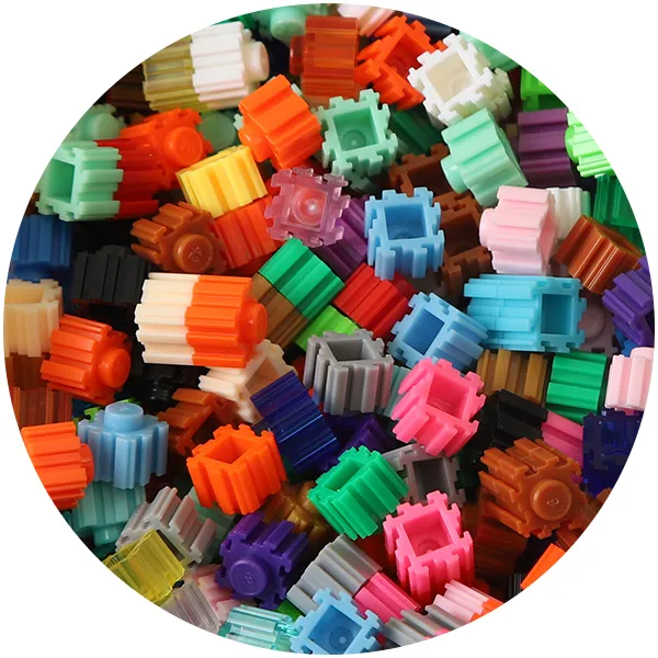 디폼블럭10mm 1kg 3030개 도안증정, B27_10mm디폼블럭_19색혼합(1kg 3030개)