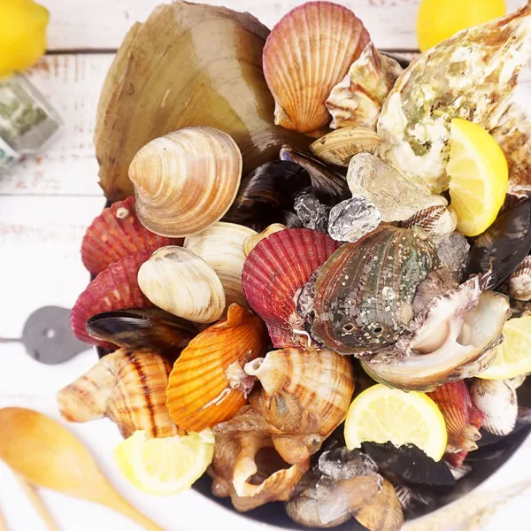 21년 팔딱팔딱 활새우출하! 흰다리새우외 냉동새우 칵테일새우 1개 조개구이 고급형모듬세트2.5kg