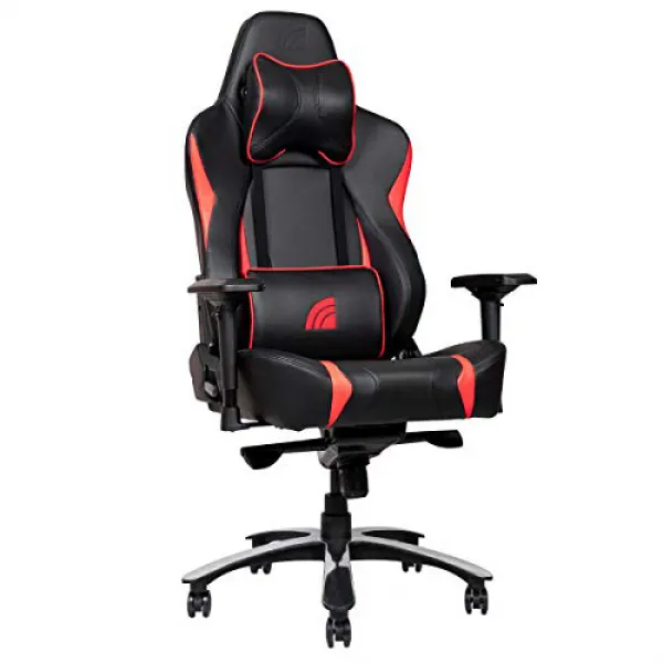 Inland MACH Ergonomic Racing Style Recliner Gaming Chair with 5-Year Warranty Black/White 내륙 MACH 인, 1
