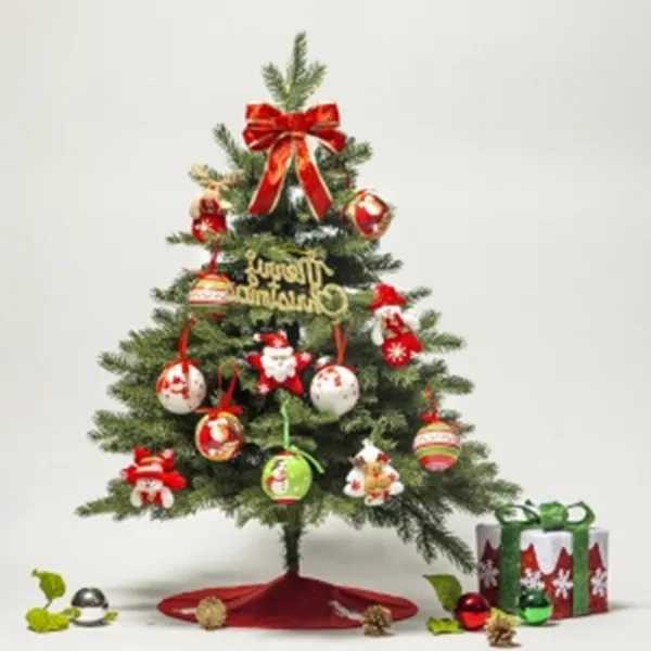 회사겨울맞이 실내체육관 포근한느낌 루돌프장갑 레드별트리 산타인형트리, 단일상품