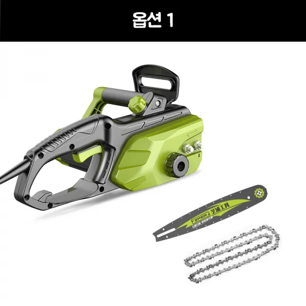 ZHIPU 전기톱 무급유 체인 기계톱 나무목공, 1set