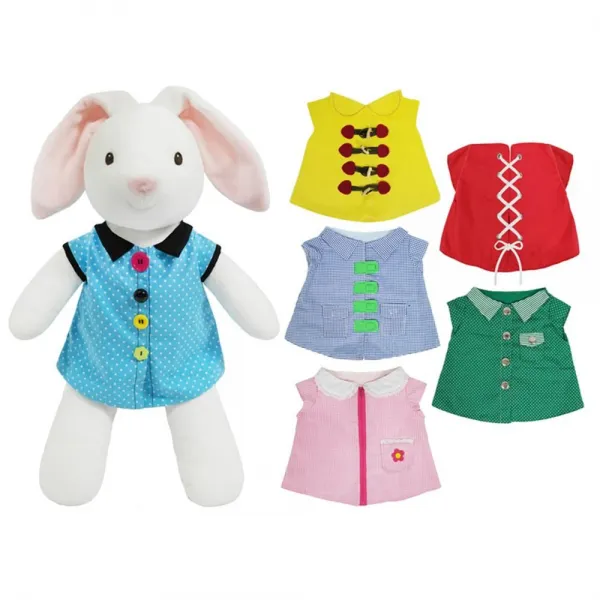 토끼 옷입히기 단추 리본묶기 똑딱이 지퍼 인지놀이 본상품 선택